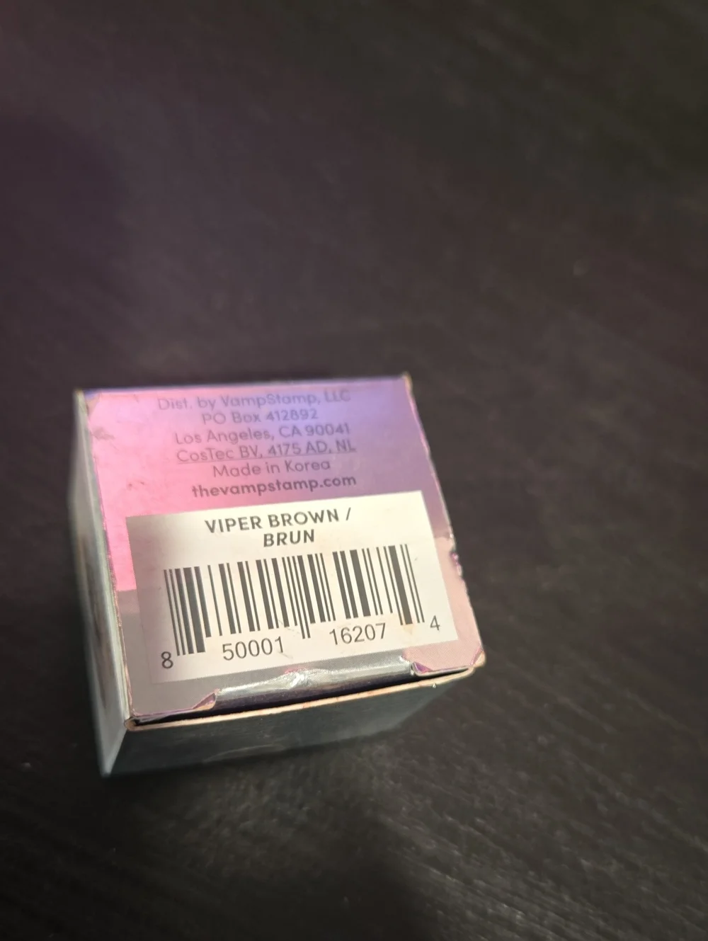 NWT...VAMPSTAMP VINK CUSHION EYELINER INK.. VIPER BROWN.. #8027